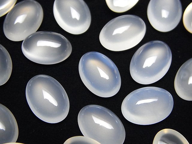 Cabochon, Chalcedony Gemstone Beads