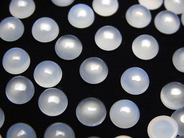 Cabochon, Chalcedony Gemstone Beads