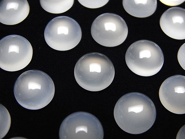 Cabochon, Chalcedony Gemstone Beads