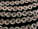 Rose Quartz AA ++ Twist Coin (Donut) 15 x 15 x 3 mm half or 1 strand beads (aprx.15 inch / 38 cm)