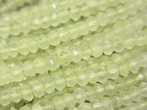 Prehnite, Roundel Gemstone Beads