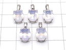 [Video] High Quality Scorolite AAA Oval Faceted  Pendant 9x7mm Silver925