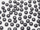 Black Spinel AAA Round Cabochon 6x6mm 5pcs