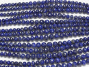 [Video] Lapislazuli AA++ Faceted Button Rondelle  1strand beads (aprx.8inch/20cm)