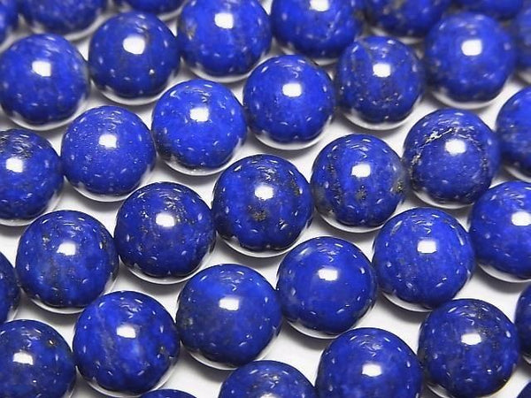 [Video] High-quality Lapislazuli AAA Round 8mm 1/4 or 1-strand beads (approx. 15 inches/38 cm)