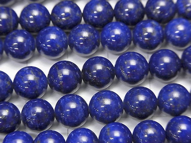 [Video] High quality Lapis lazuli AAA Round 8mm 1/4 or 1strand beads (aprx.15inch / 38cm)