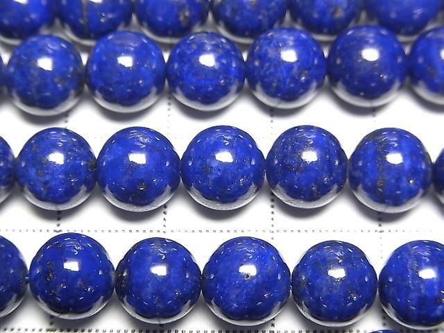[Video] High-quality Lapislazuli AAA Round 8mm 1/4 or 1-strand beads (approx. 15 inches/38 cm)