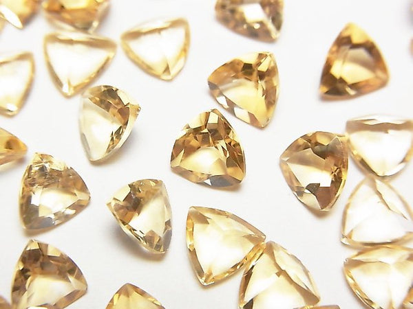 [Video] High Quality Citrine AAA Loose stone Triangle Faceted 6x6mm 10pcs