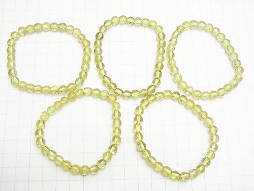 Mexico Golden Apatite Round 6.5 mm 1strand (Bracelet)