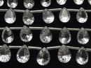[Video]High Quality Crystal AAA Pear shape Concave Cut 14 x 10 mm half or 1 strand (10 pcs)