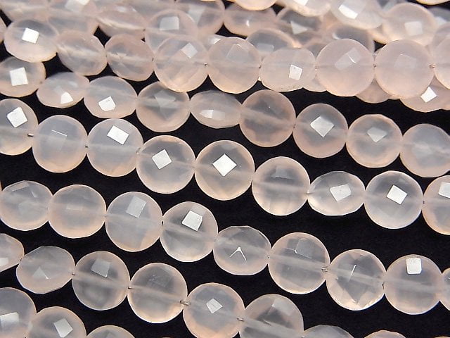 Chalcedony, Coin Gemstone Beads