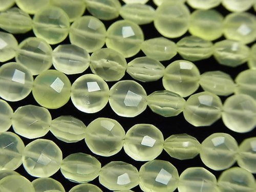 Chalcedony, Coin Gemstone Beads