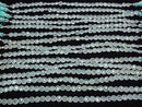 High Quality Sea Blue Chalcedony AAA Faceted Coin 6x6mm half or 1strand beads (aprx.6inch / 16cm)