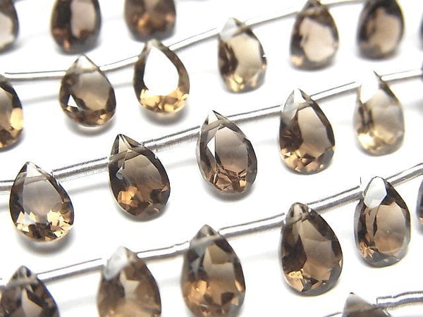 Pear Shape, Smoky Quartz Gemstone Beads