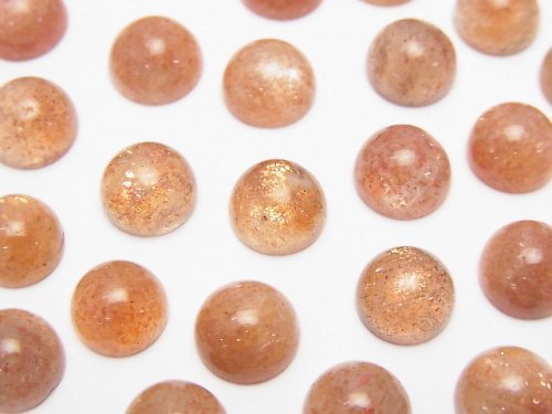 Cabochon, Sunstone Gemstone Beads