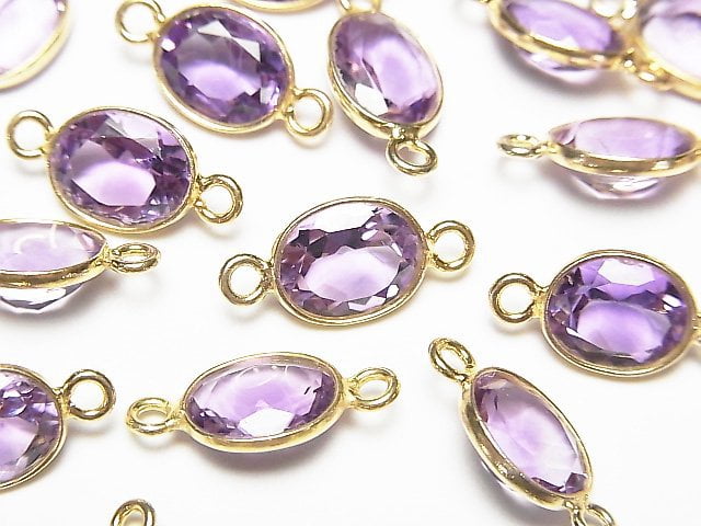 Amethyst, Bezel Setting, Oval Gemstone Beads