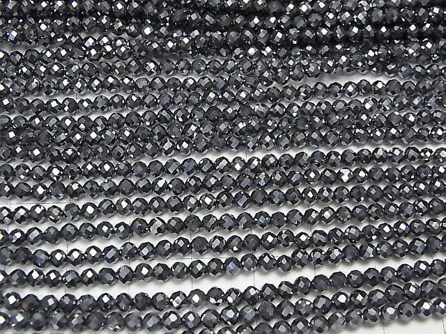 [Video]High Quality! 2pcs $8.79! Terahertz Faceted Round 3mm 1strand beads (aprx.15inch/37cm)