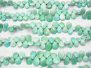[Video] Arizona Sleeping Beauty Turquoise AA++ Pear shape Faceted Briolette 1strand beads (aprx.7inch / 18 cm)