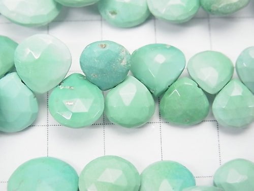 [Video] Arizona Sleeping Beauty Turquoise AA ++ Chestnut Faceted Briolette half or 1strand beads (aprx.7inch / 18cm)