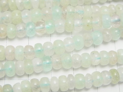 Beryl Mix (Multi Color Aquamarine) AA ++ Roundel 6 x 6 x 3 mm half or 1 strand beads (aprx.15 inch / 38 cm)