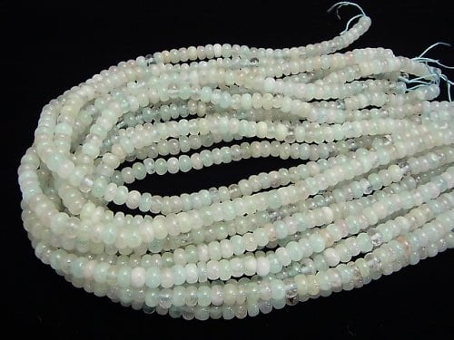 Beryl Mix (Multi Color Aquamarine) AA ++ Rondelle 6 x 6 x 3 mm half or 1 strand beads (aprx.15 inch / 38 cm)