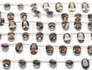 [Video]High Quality Smoky Quartz AAA Oval Faceted 14x10mm half or 1strand (8pcs )