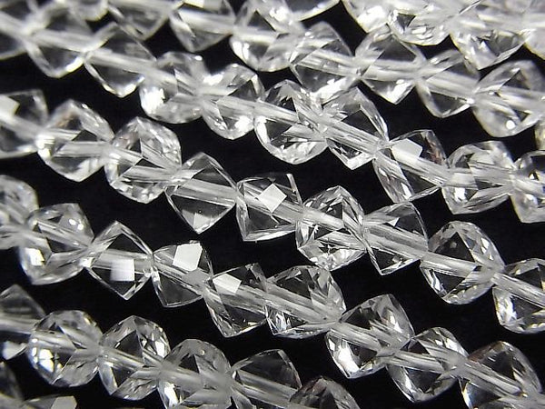 [Video] High Quality! Crystal AAA Dice Shape 5x5x5mm Half or 1-Strand Beads (approx. 7 inches/18 cm)