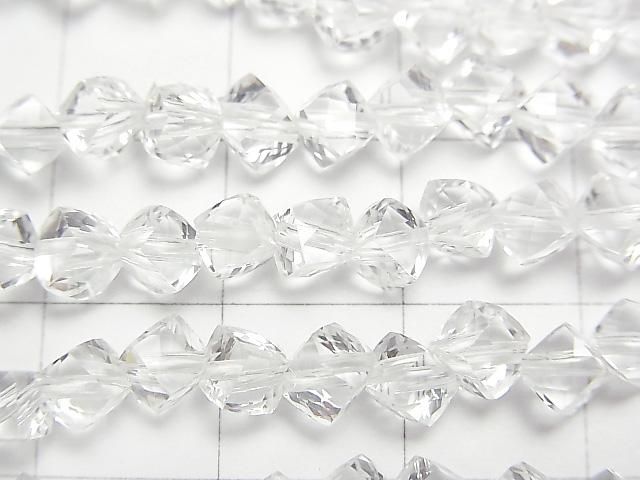 [影片] 高品質！水晶AAA級骰子形狀5x5x5毫米半串或單串珠子（約7英吋/18公分）