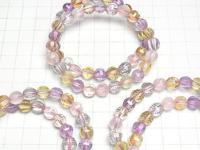 [Video] High Quality Mixed Stone AAA Mirror Faceted Round 8mm  1strand (Bracelet)