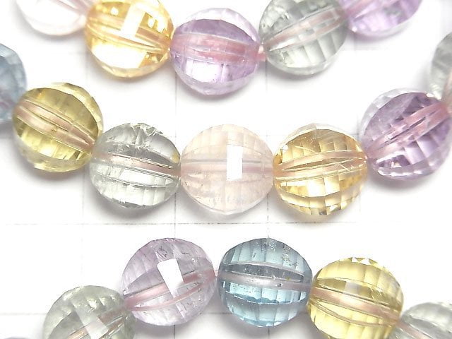 [Video] High Quality Mixed Stone AAA Mirror Faceted Round 10mm  1strand (Bracelet)