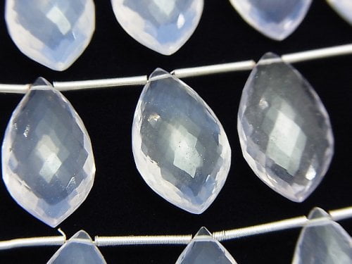 Faceted Briolette, Marquise, Scorolite Gemstone Beads