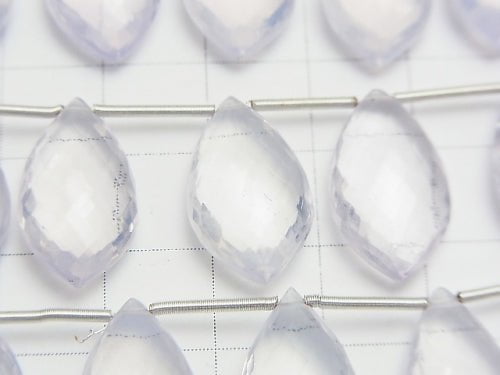 MicroCut!  High Quality Scorolite AAA- Marquise  Faceted Briolette  1strand (5pcs )