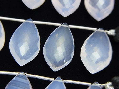 Faceted Briolette, Marquise, Scorolite Gemstone Beads