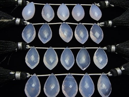 MicroCut!  High Quality Scorolite AAA Marquise  Faceted Briolette  1strand (5pcs )