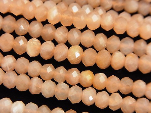 Moonstone, Roundel Gemstone Beads