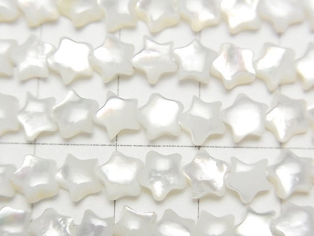 [Video] High quality white shell (Silver-lip Oyster) AAA star 6x6mm 1/4 or 1strand beads (aprx.15inch/38cm)