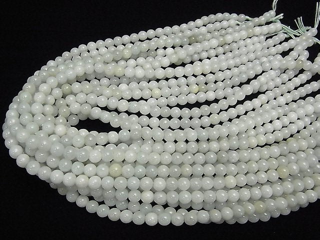 [Video]Burma Jadeite AA ++ Round 6 mm half or 1 strand beads (aprx.15 inch / 38 cm)