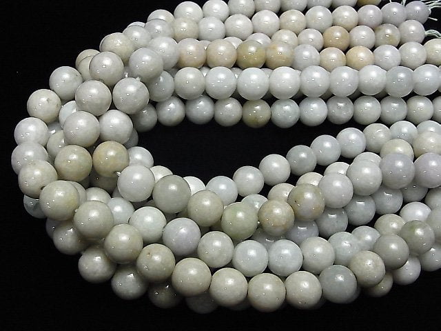 [Video] Burma Jadeite AA Round 12-13mm half or 1strand beads (aprx.15inch / 37cm)