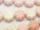 Queen Conch Shell AAA Flower (Both Side Finish) 10x10x4 mm half or 1 strand beads (aprx.15 inch / 38 cm)