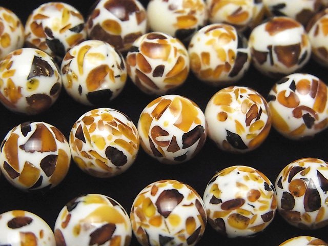 Amber, Round Gemstone Beads