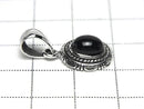 Onyx  Oval Pendant 18x12x5.5mm Silver925  1pc