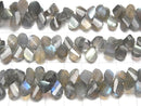 [Video]High Quality Labradorite AA++ Pear shape Twist Faceted Briolette half or 1strand beads (aprx.7inch/18cm)