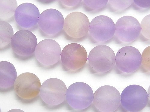 1strand $11.79! Frosted Light Color Amethyst xCitrine AA Round 8mm 1strand (aprx.15inch / 36cm)