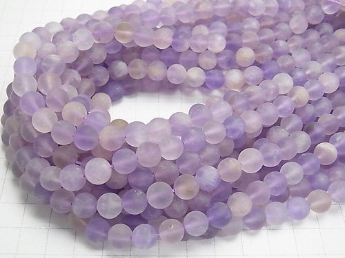 1strand $11.79! Frosted Light Color Amethyst xCitrine AA Round 8mm 1strand (aprx.15inch / 36cm)