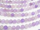 Frost light color Amethyst x Citrine AA Round 10 mm half or 1 strand beads (aprx.15 inch / 36 cm)