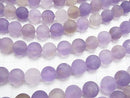 Frost light color Amethyst xCitrine AA Round 12mm half or 1strand beads (aprx.15inch/36cm)