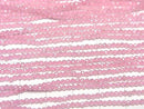 [Video] High Quality! Cubic Zirconia AAA Faceted Round 2mm [Pink] 1-strand beads (approx. 14 inches/34 cm)