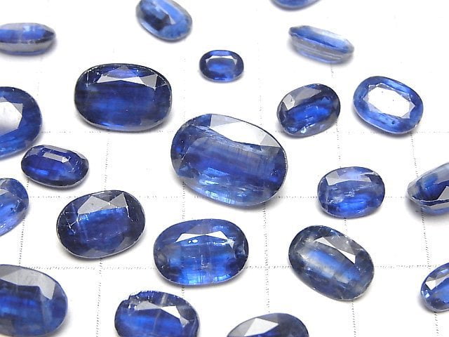 [Video] High Quality Kyanite AAA- Oval Faceted Size Mix 5pcs