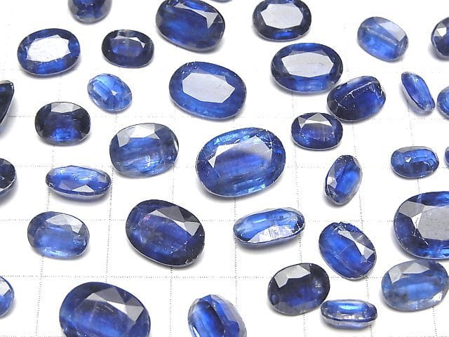 [Video] High Quality Kyanite AAA- Oval Faceted Size Mix 5pcs