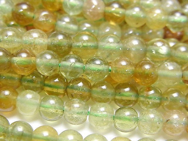 Apatite, Round Gemstone Beads